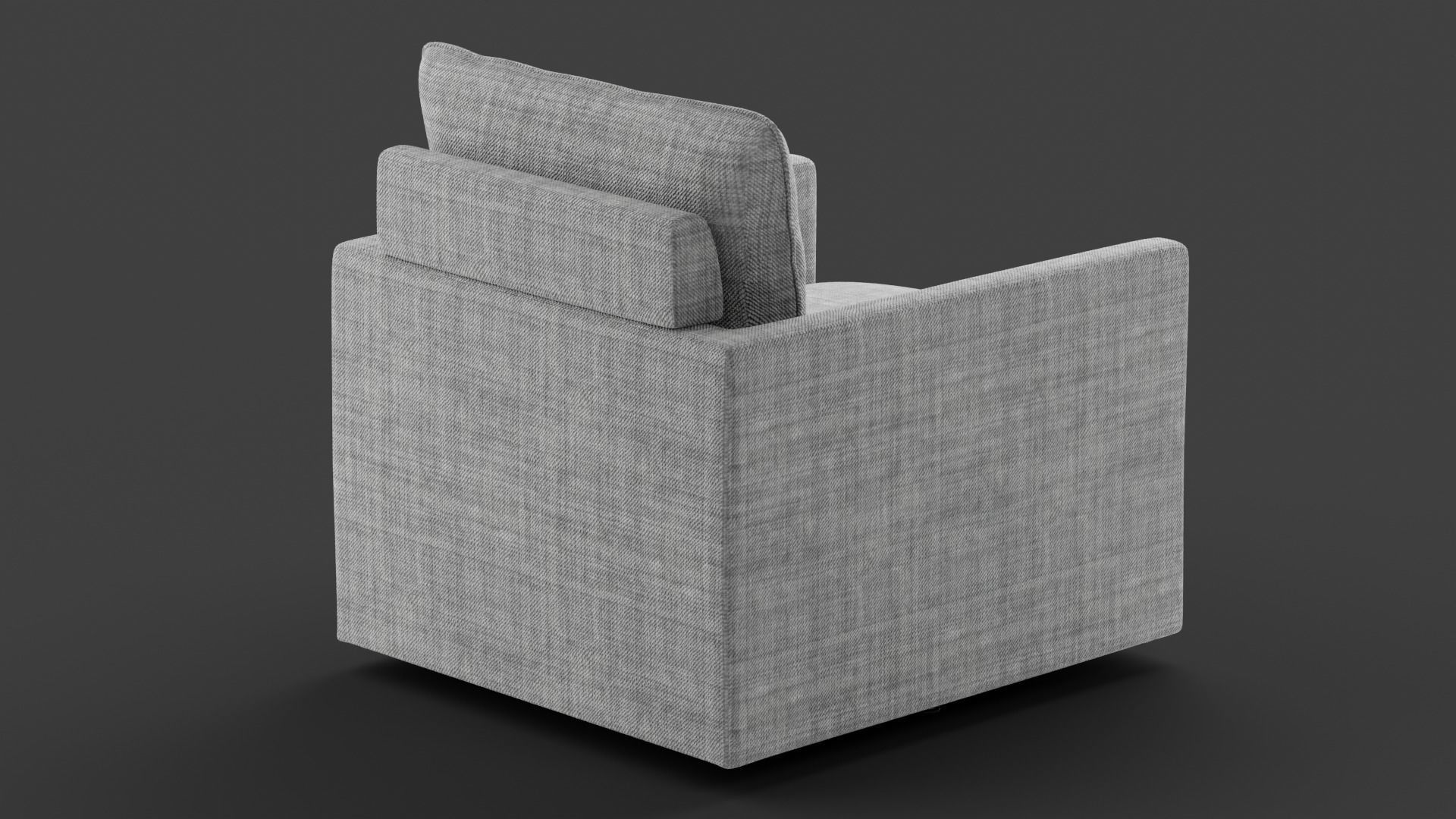 Swivel Chair Low-poly 3D model_5