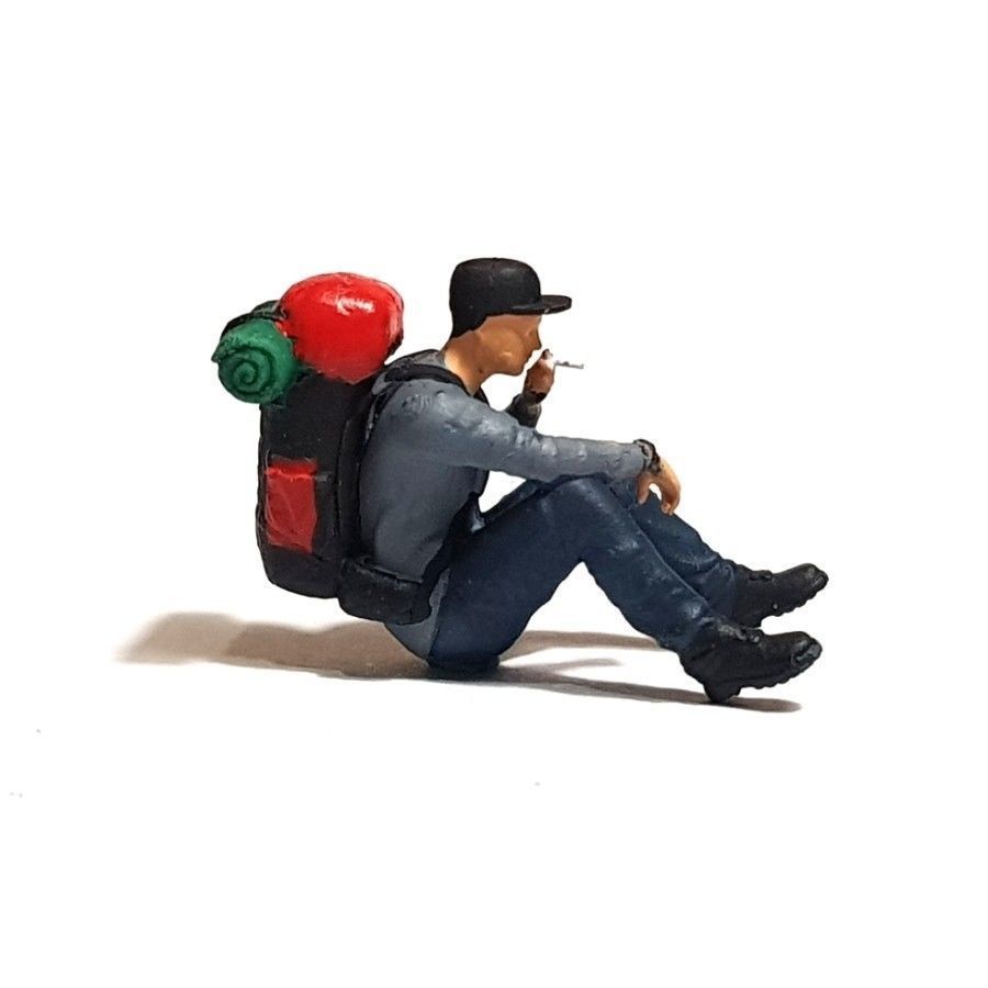 Figure Hardian Camping Sitting 1-64 Scale 3D print model_1