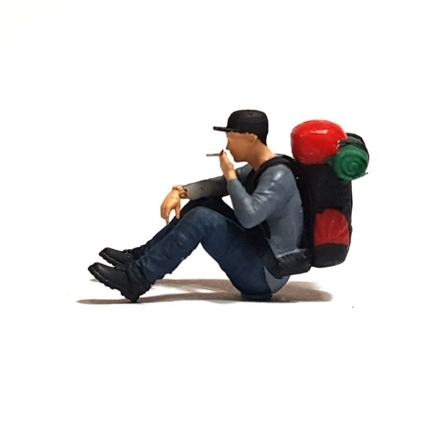 Figure Hardian Camping Sitting 1-64 Scale 3D print model_2