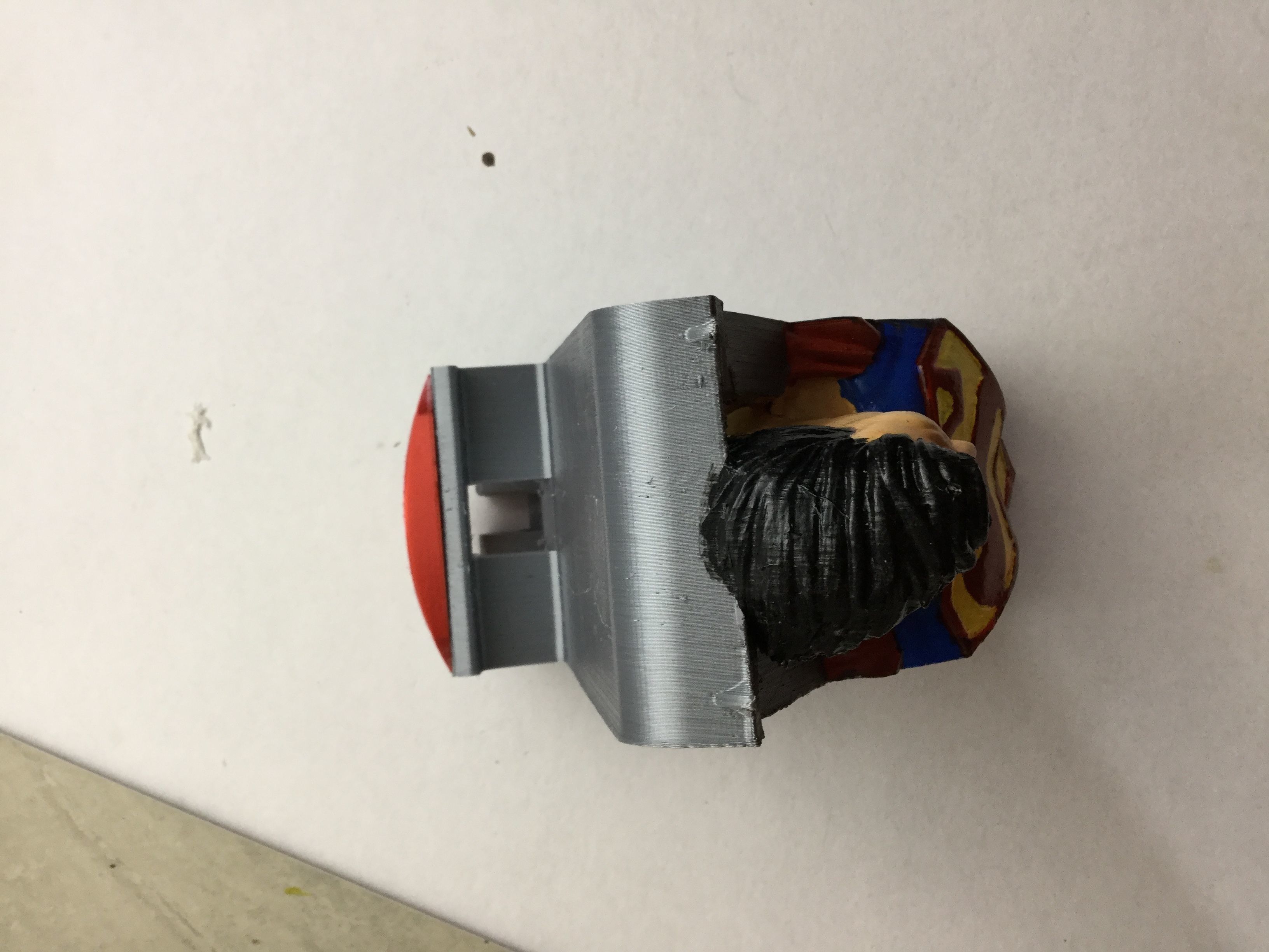 Superman cell phone or tablet holder 3D print model_16