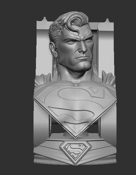Superman cell phone or tablet holder 3D print model_2