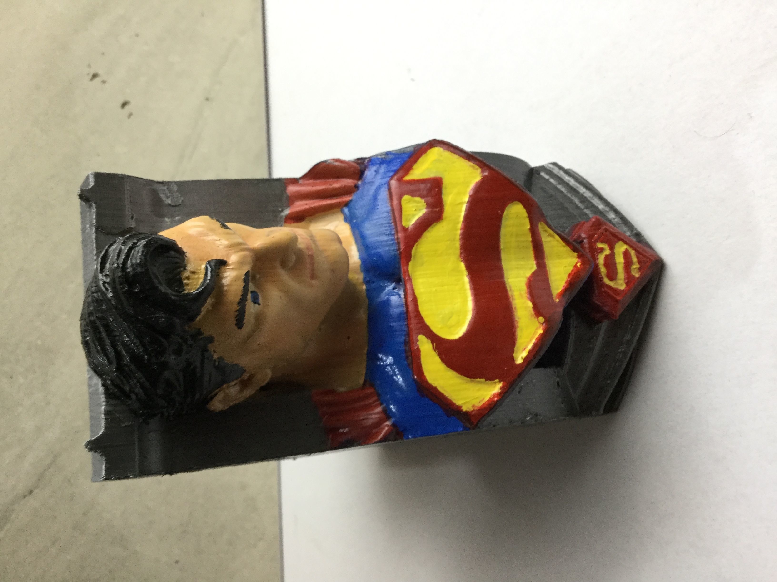 Superman cell phone or tablet holder 3D print model_15