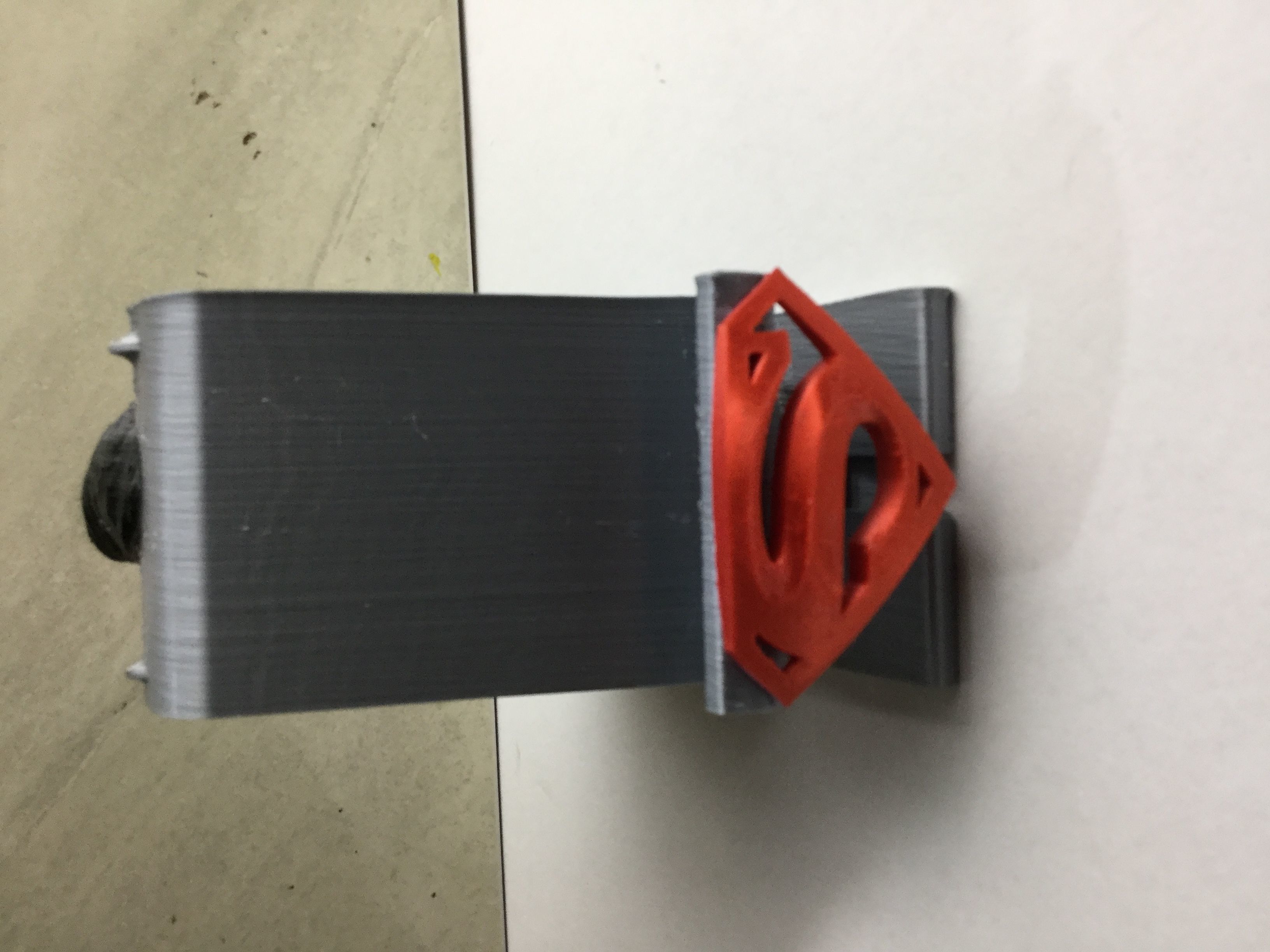Superman cell phone or tablet holder 3D print model_18