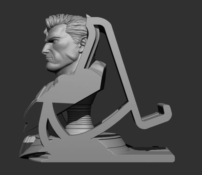 Superman cell phone or tablet holder 3D print model_6