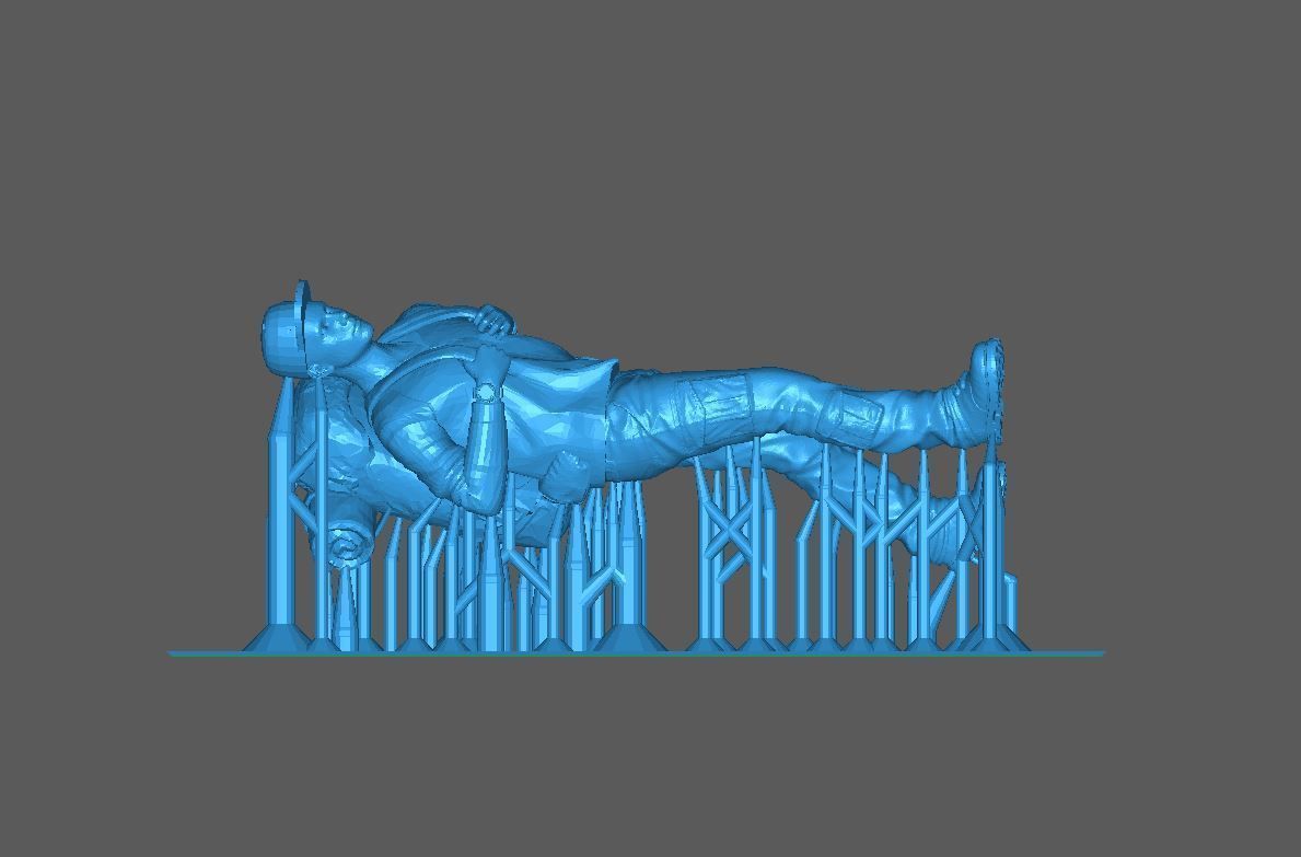 Figure Hardian Camping Walking 1-64 Scale 3D print model_5