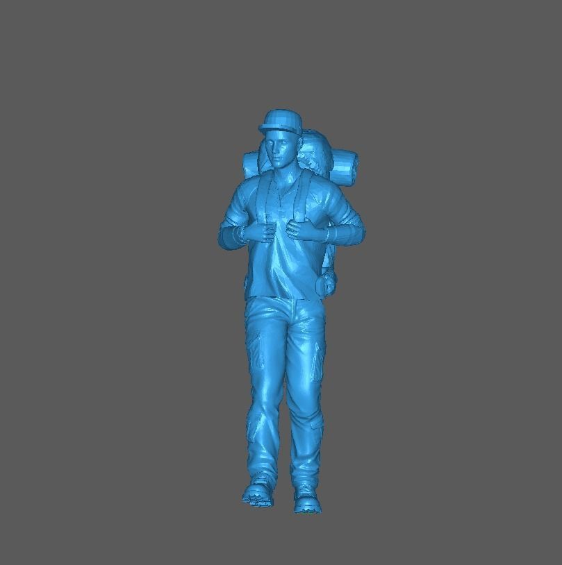 Figure Hardian Camping Walking 1-64 Scale 3D print model_6