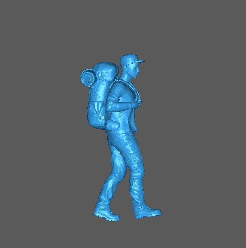 Figure Hardian Camping Walking 1-64 Scale 3D print model_9