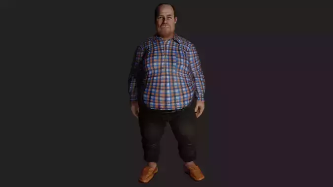 Fat man 3D model