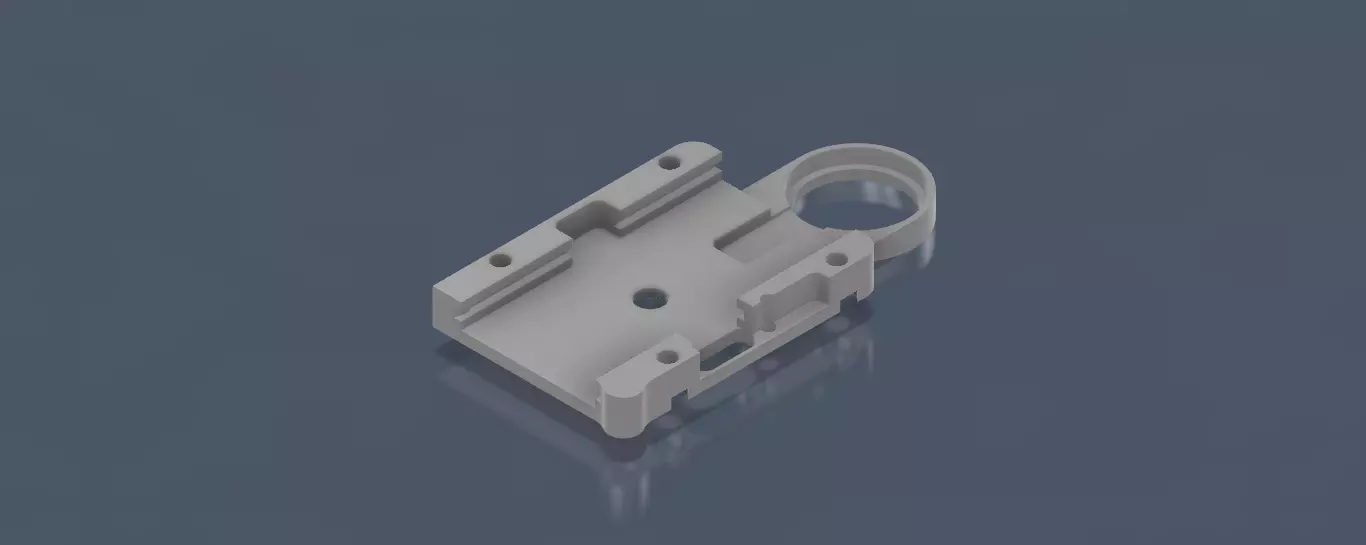 Inner for billetbox rounded button with usb hole 3D print model_0