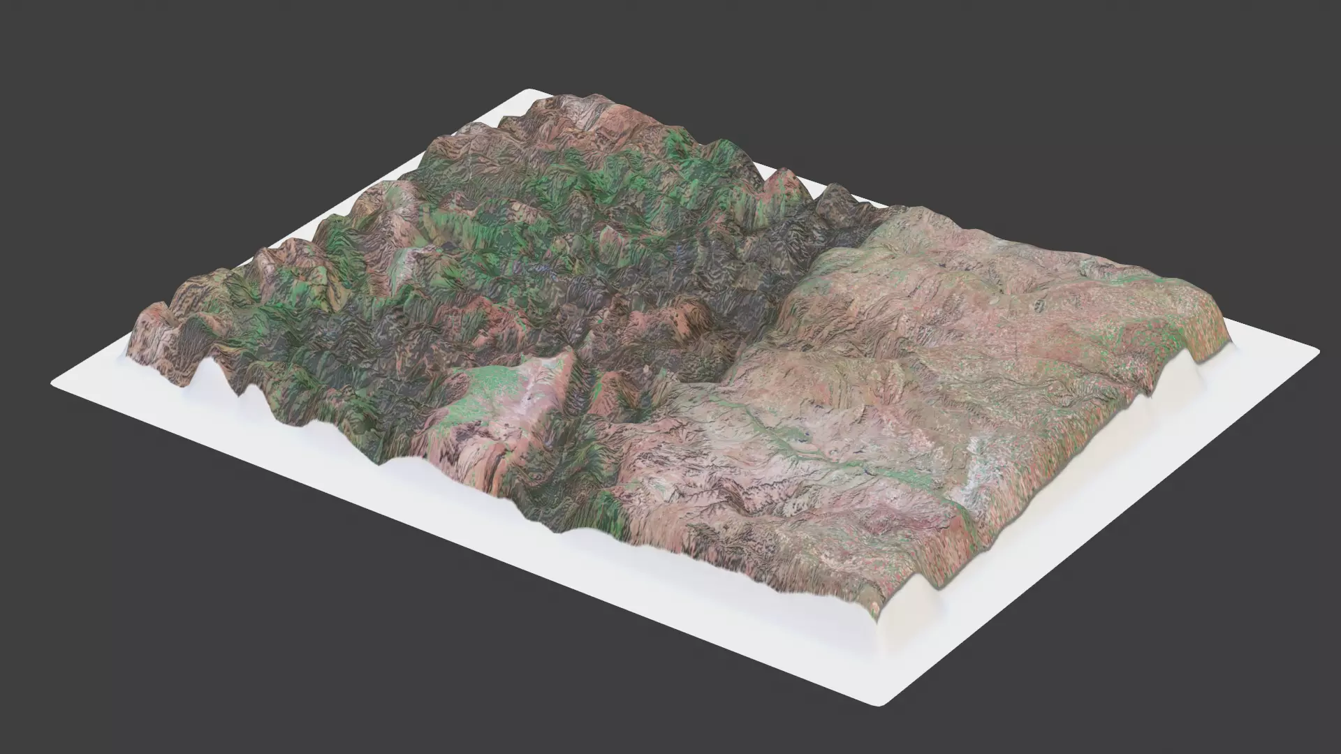 Colorado State Low-poly 3D model_0