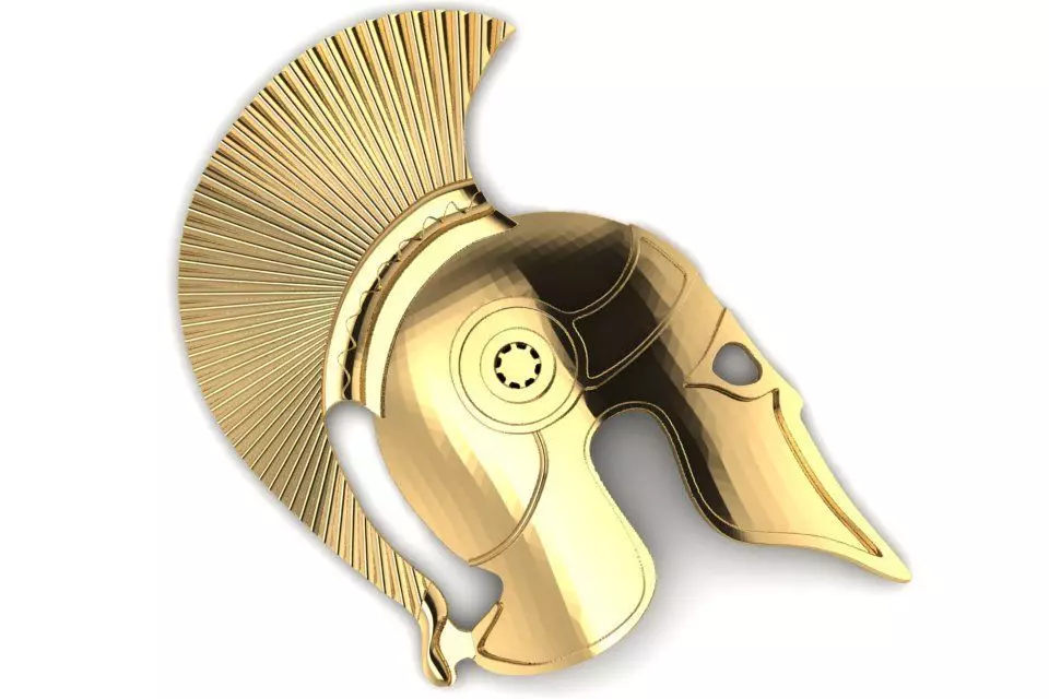 medieval helmet pendant 3D print model