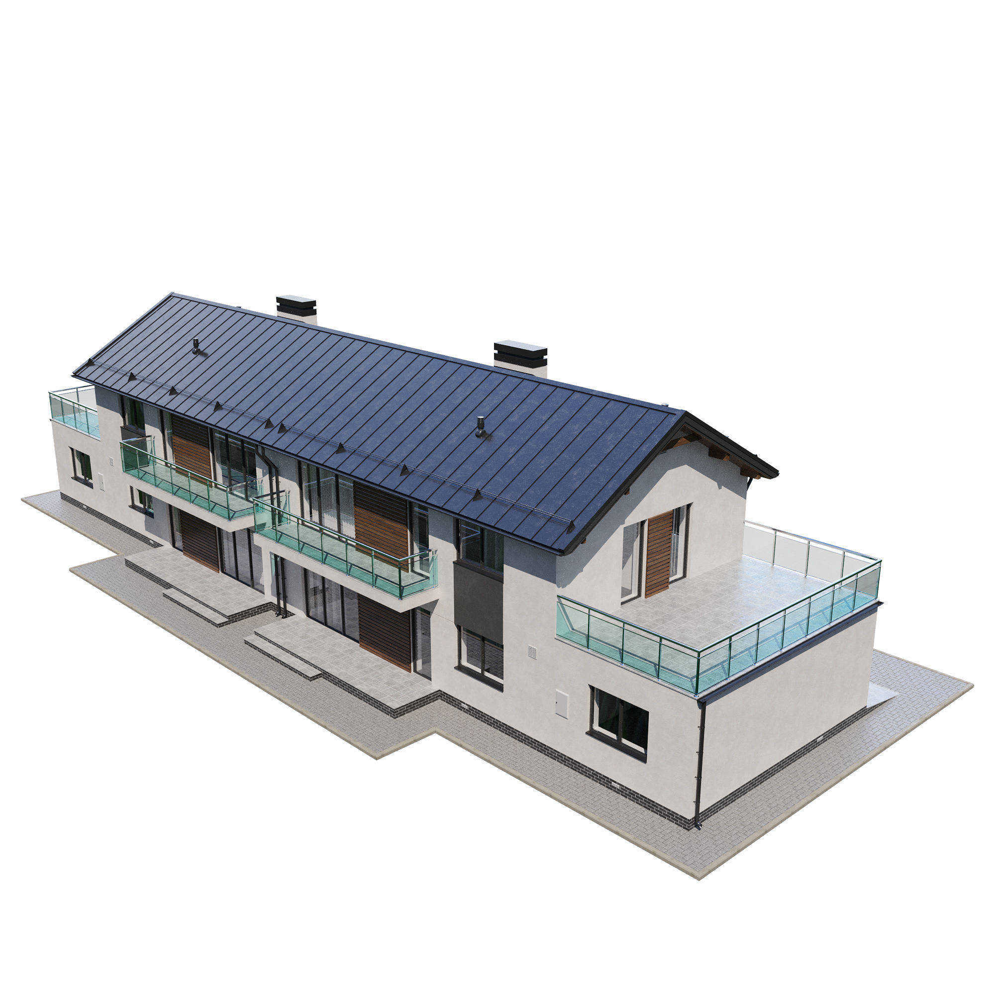 Cottage V2 3D model_4