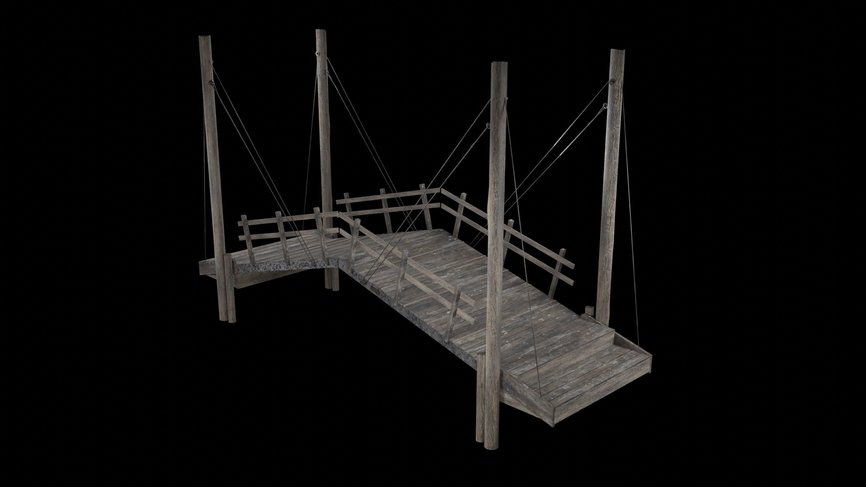 BASCULE BRIDGE PLATFORM AAA NEXT GEN PIER COLLECTION Low-poly 3D model_18