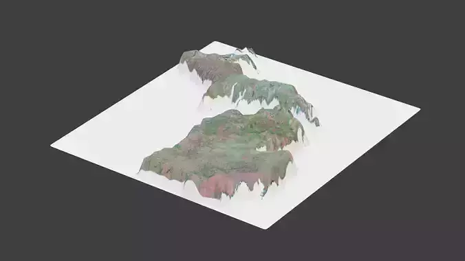 Michigan State Low-poly 3D model