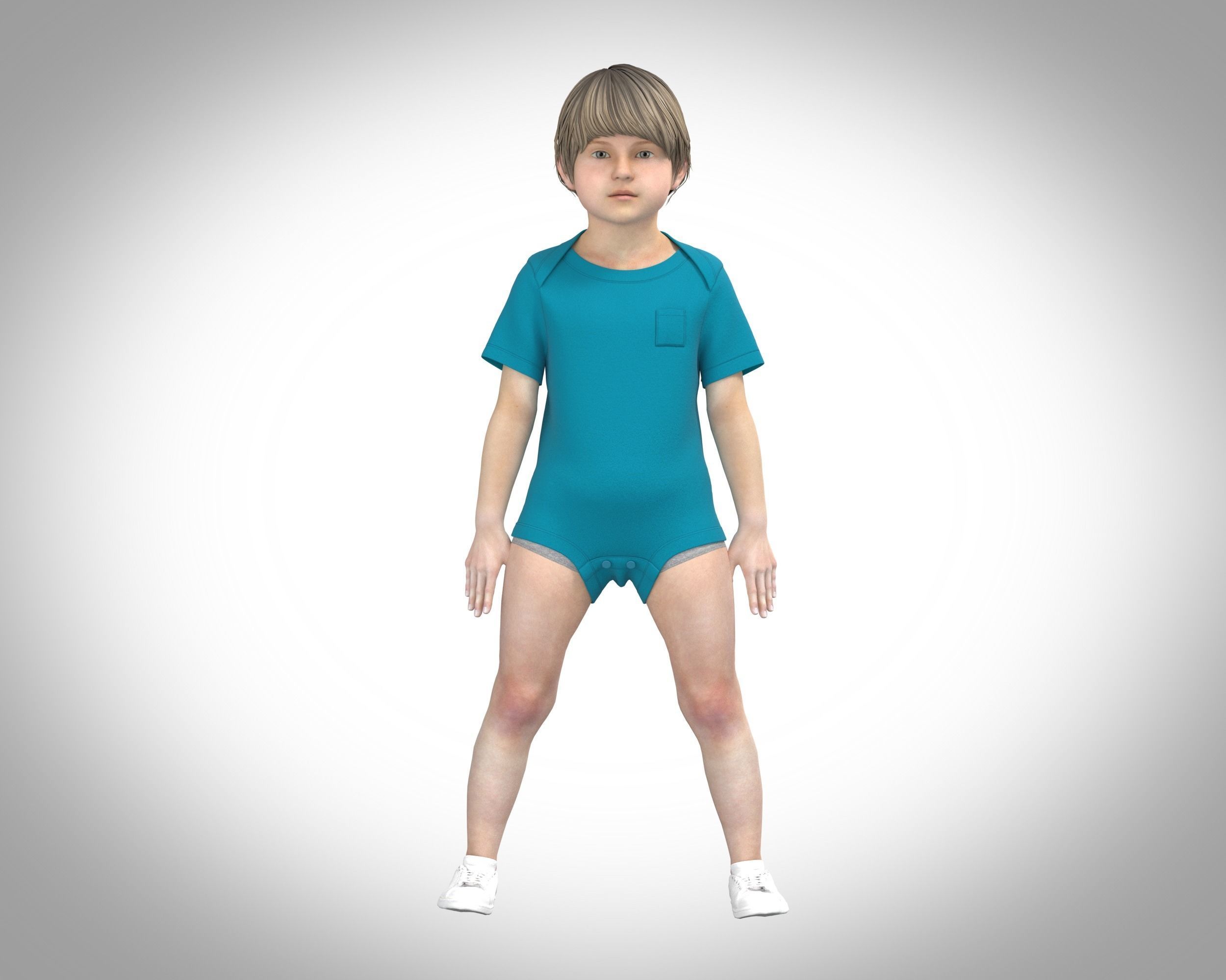 Baby Rompers 3D model_6