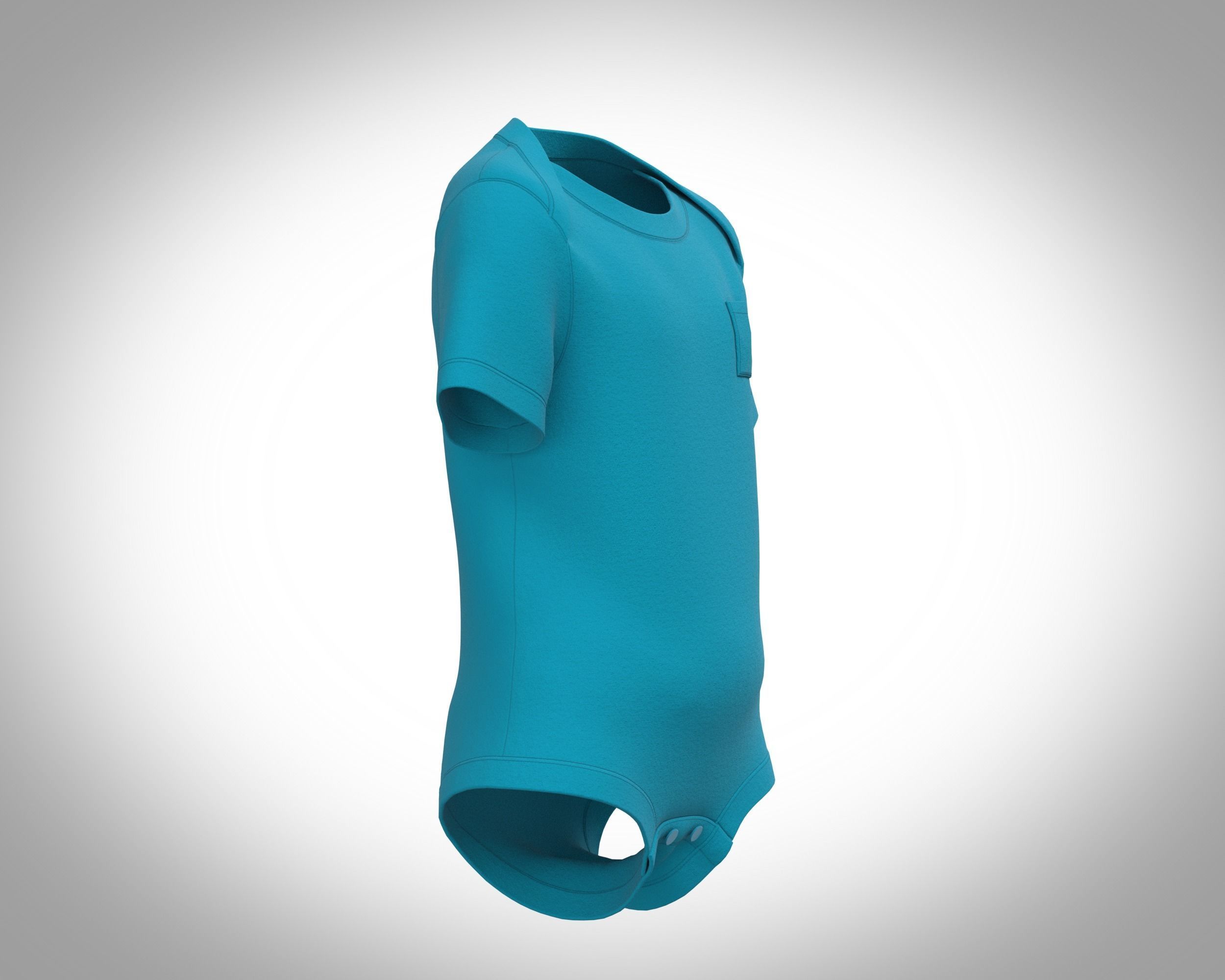 Baby Rompers 3D model_1
