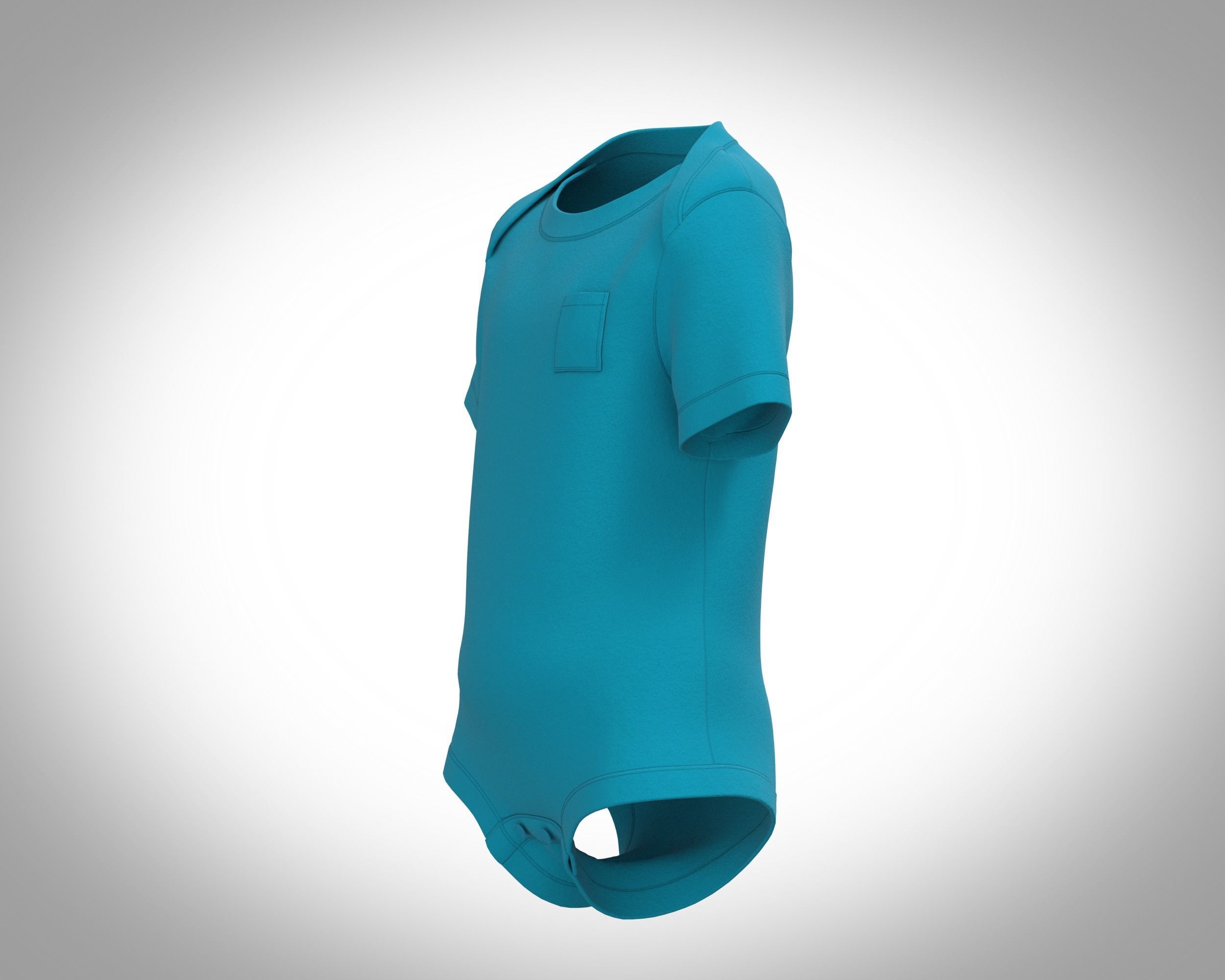 Baby Rompers 3D model_5