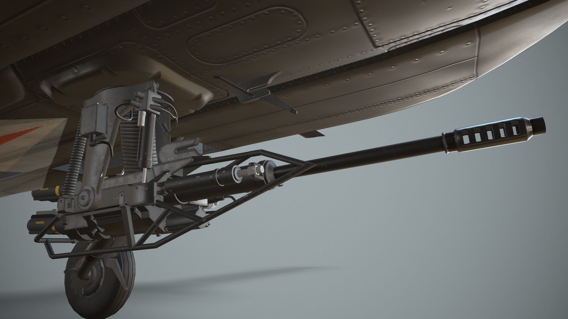 Apache AH-64D Royal Netherlands Airforce Basic Animation Low-poly 3D model_19