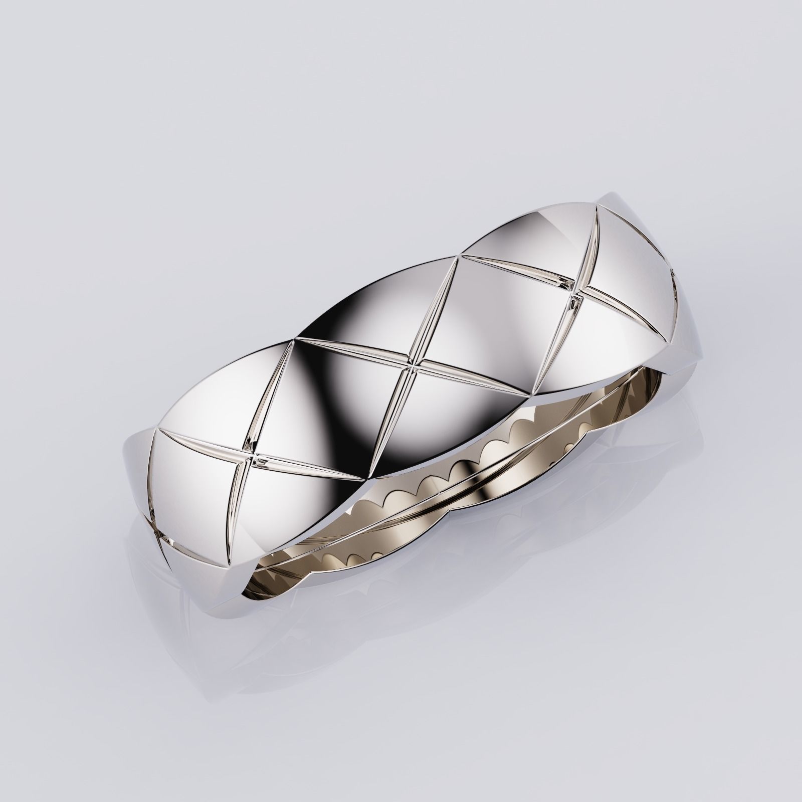 Coco Crush Style Rings Collection All Sizes Width 6mm 3D print model_6