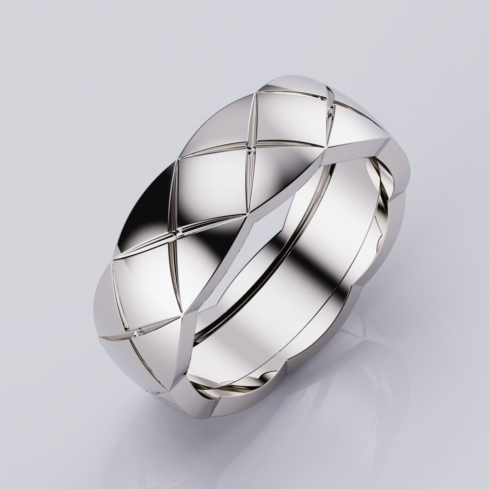 Coco Crush Style Rings Collection All Sizes Width 6mm 3D print model_5