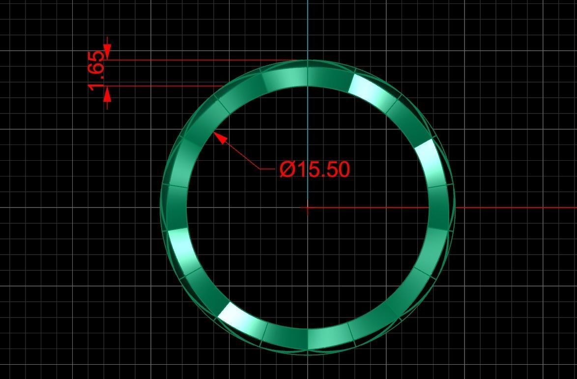 Coco Crush Style Rings Collection All Sizes Width 6mm 3D print model_8