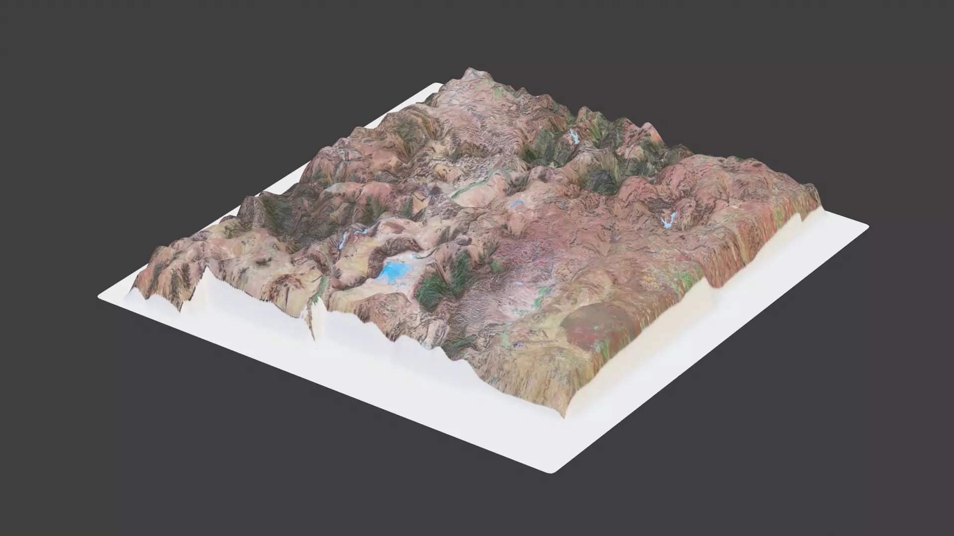New Mexico State Low-poly 3D model