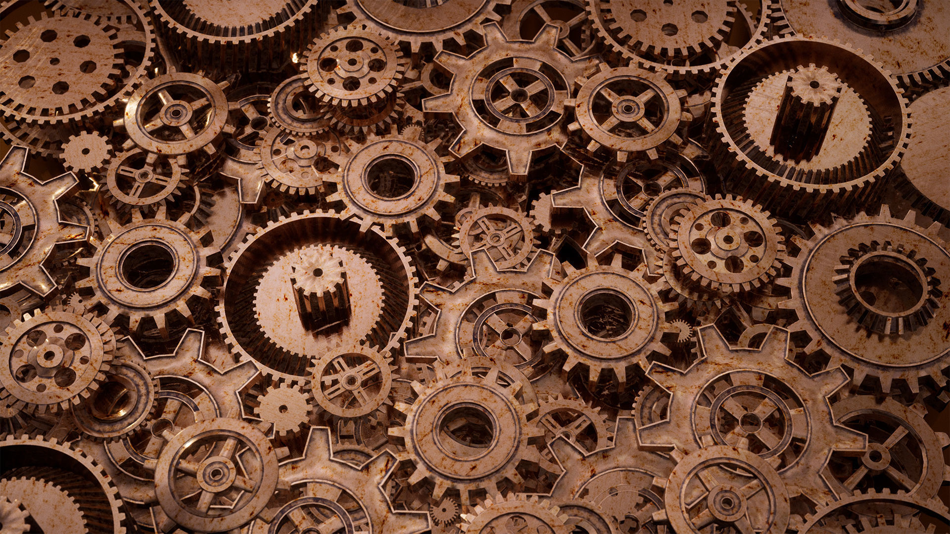 Gears Package 20 Assets Low-poly 3D model_5