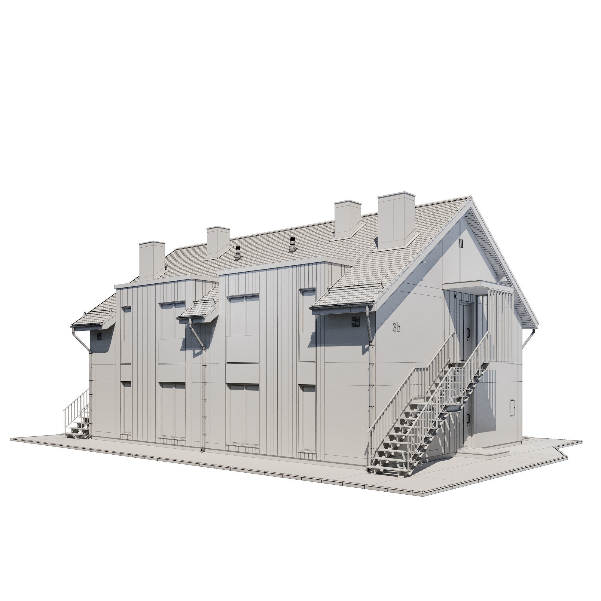 Cottage V3 3D model_1