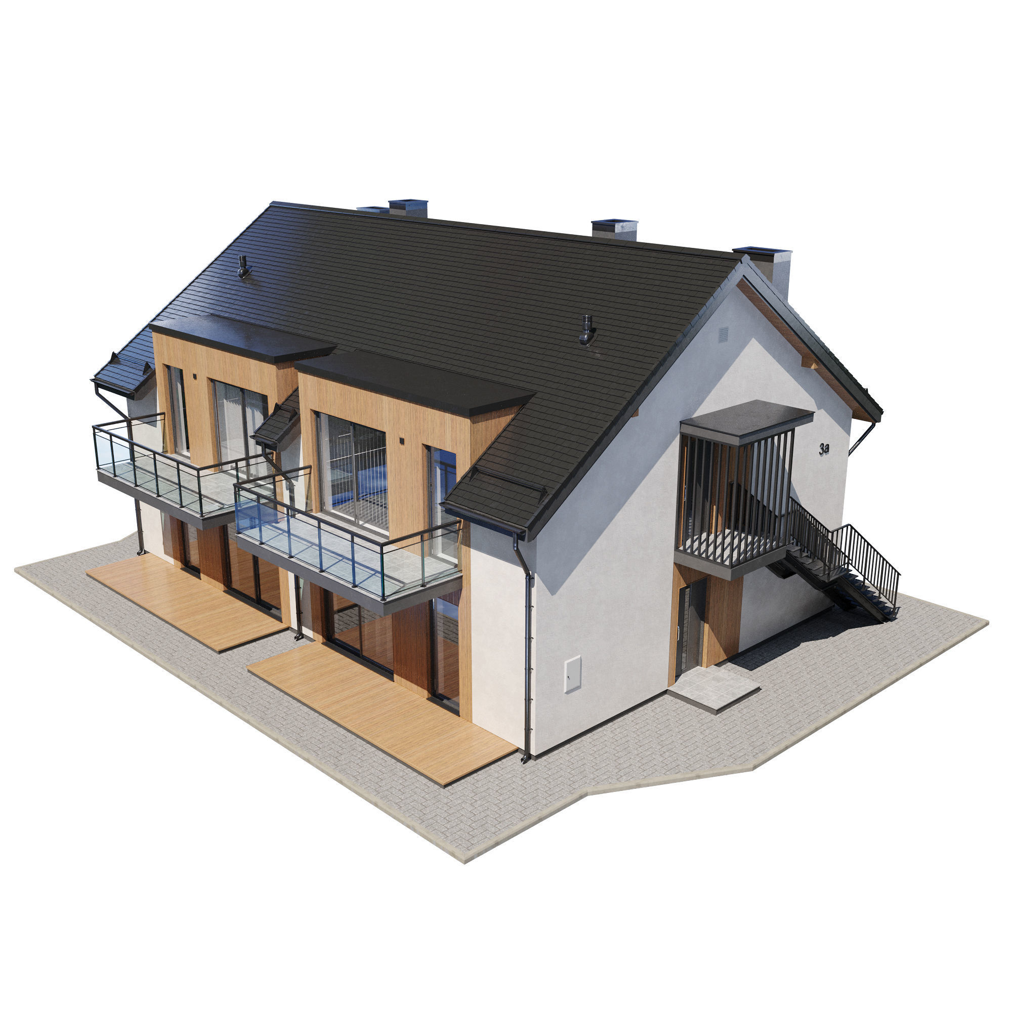 Cottage V3 3D model_8