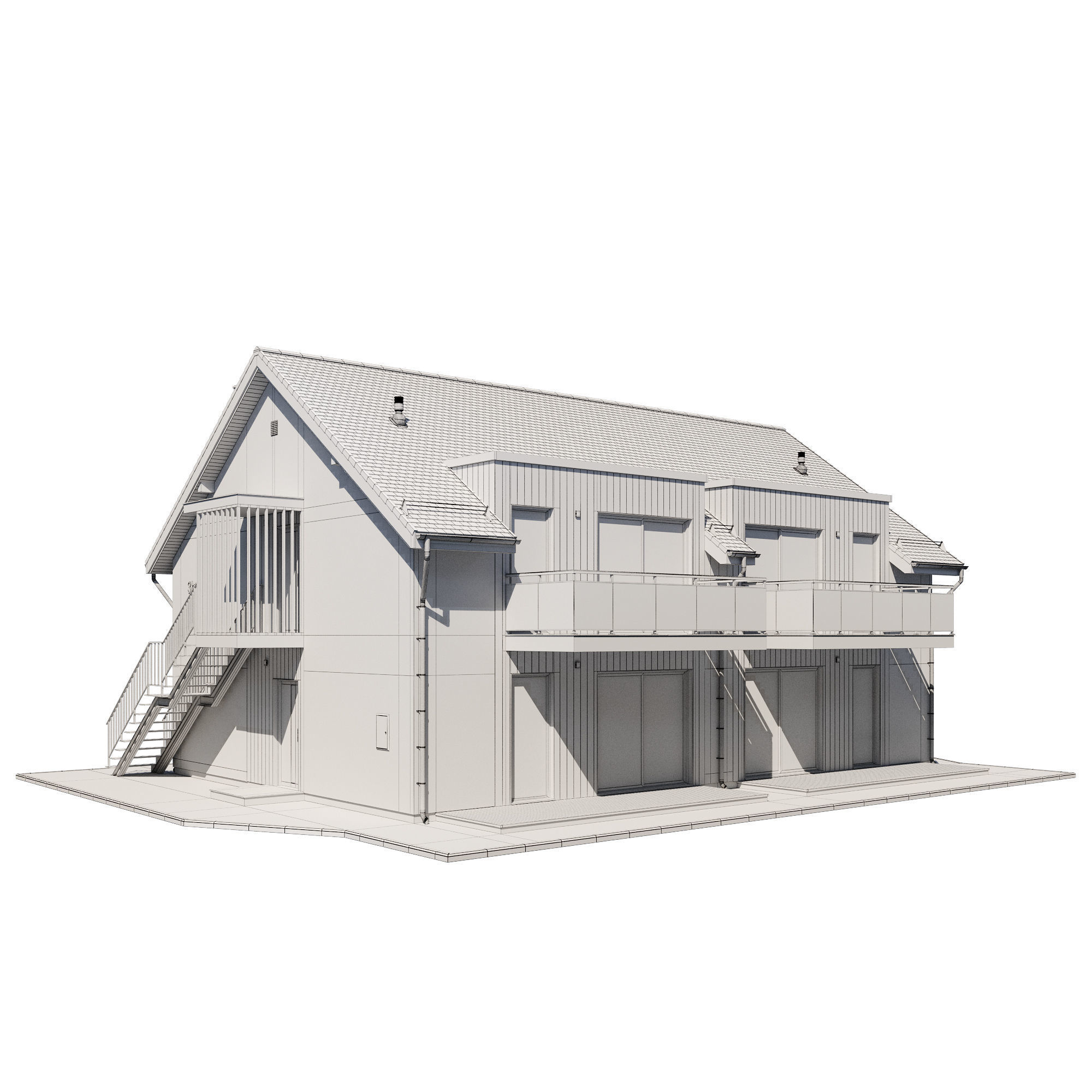 Cottage V3 3D model_3
