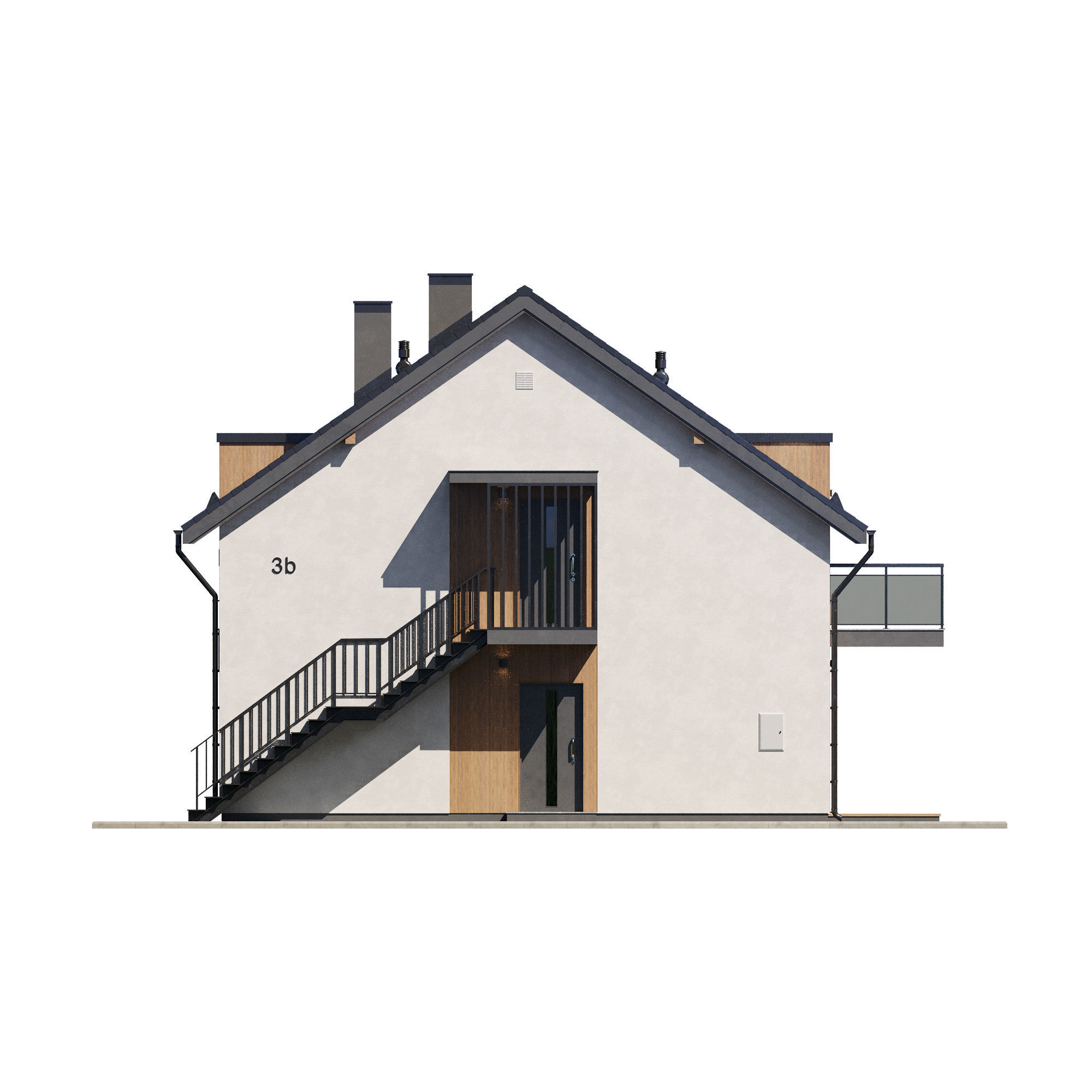 Cottage V3 3D model_5