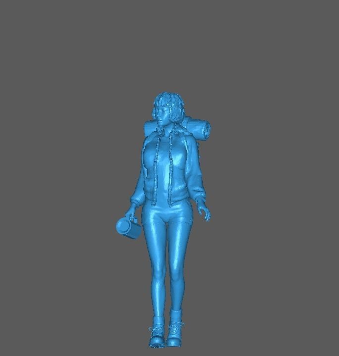 Figure Wulan Camping Walking 1-64 Scale 3D print model_6