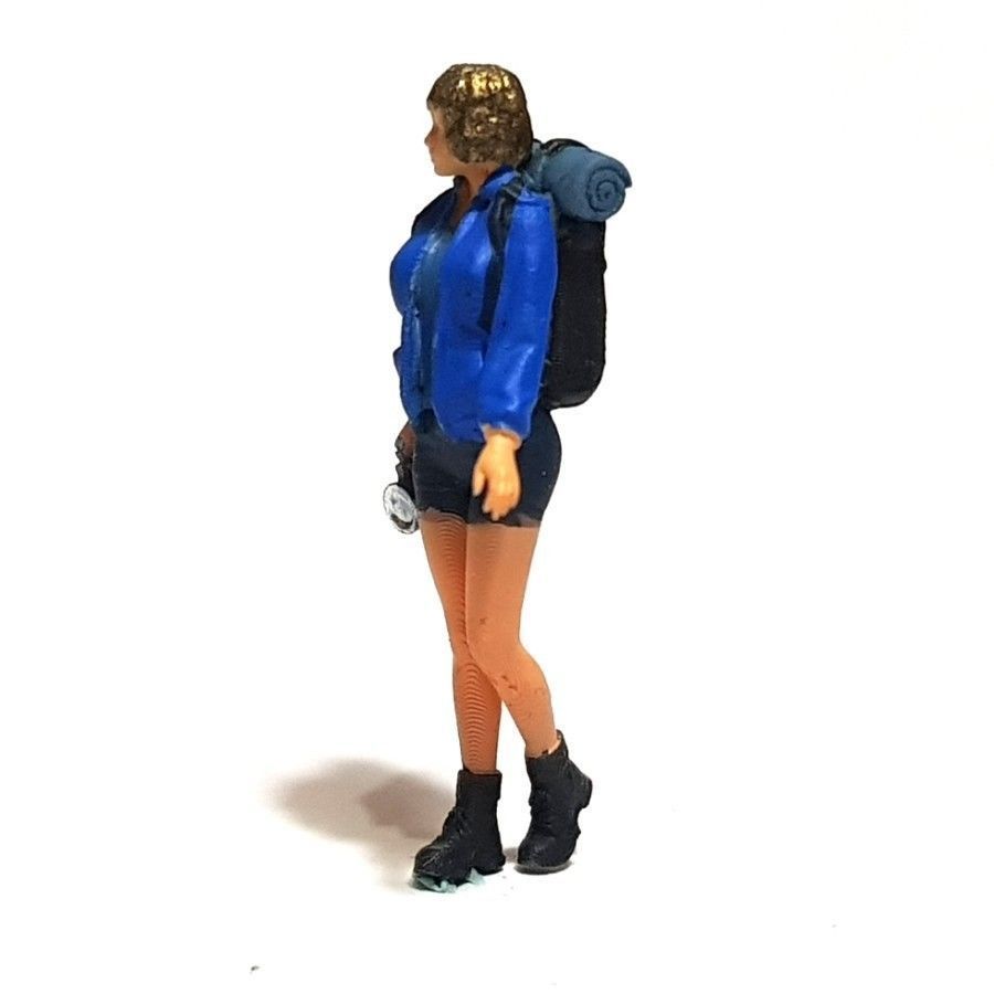 Figure Wulan Camping Walking 1-64 Scale 3D print model_1