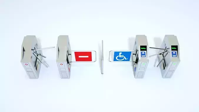 Entrance  Turnstile Gate 3D model