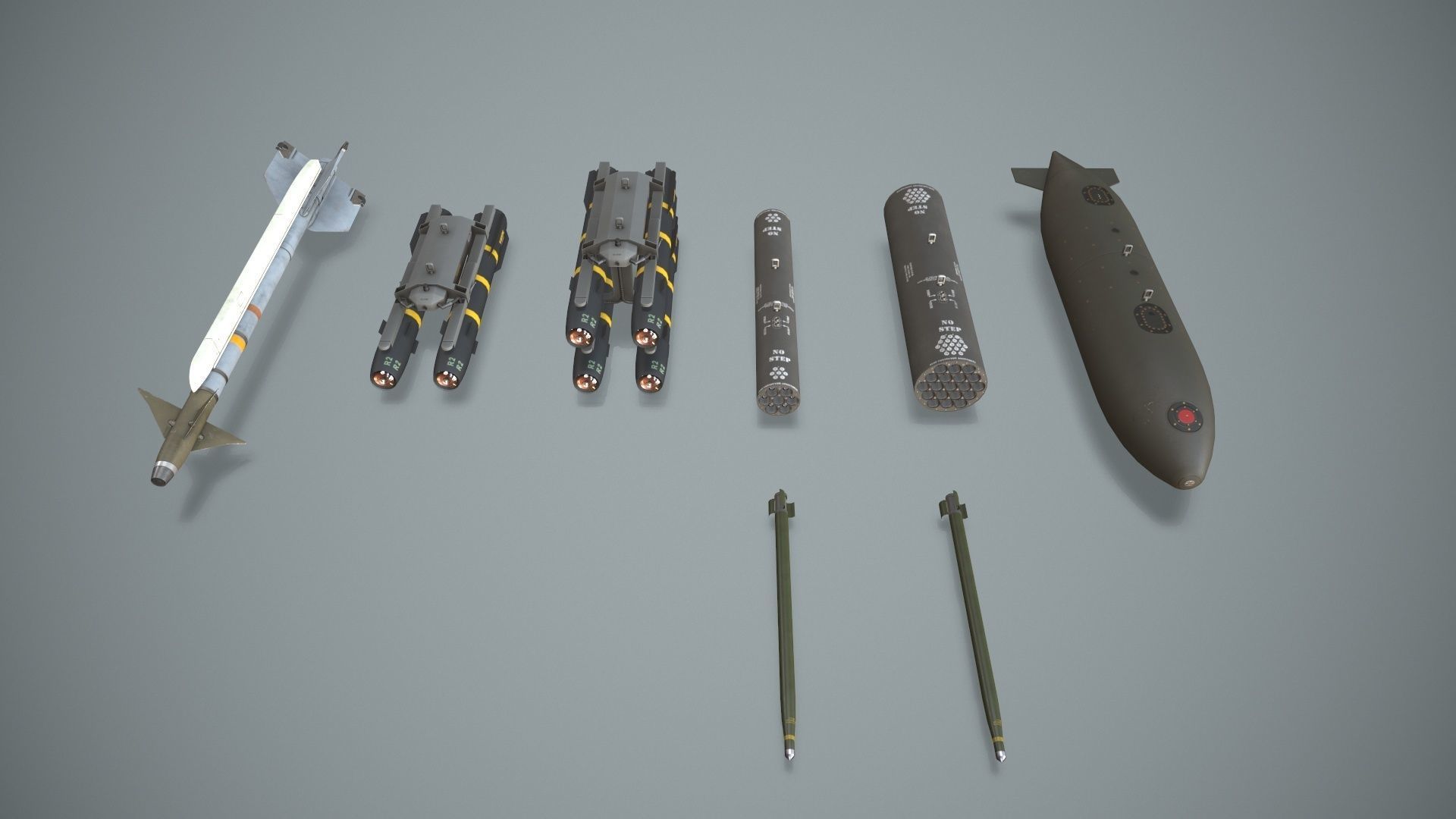 Apache AH-64D Royal Netherlands Airforce Complex  Animation Low-poly 3D model_21