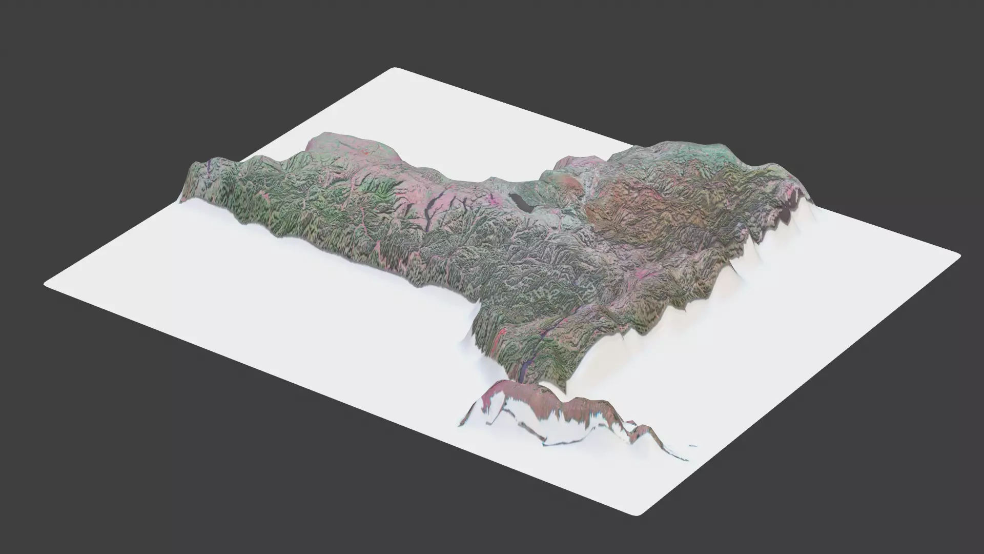 New York State Low-poly 3D model_0