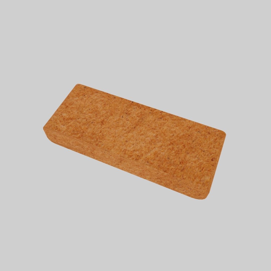 Biscuit bar Low-poly 3D model_4