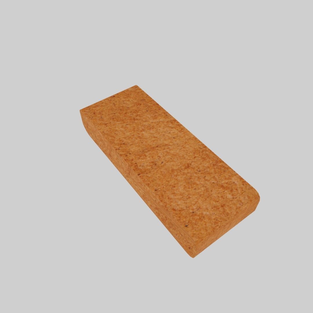 Biscuit bar Low-poly 3D model_6