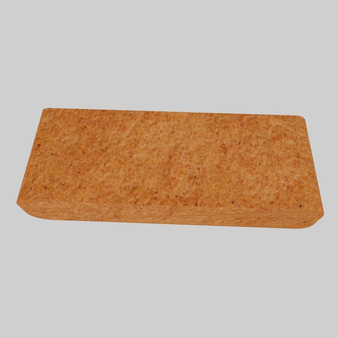 Biscuit bar Low-poly 3D model_8