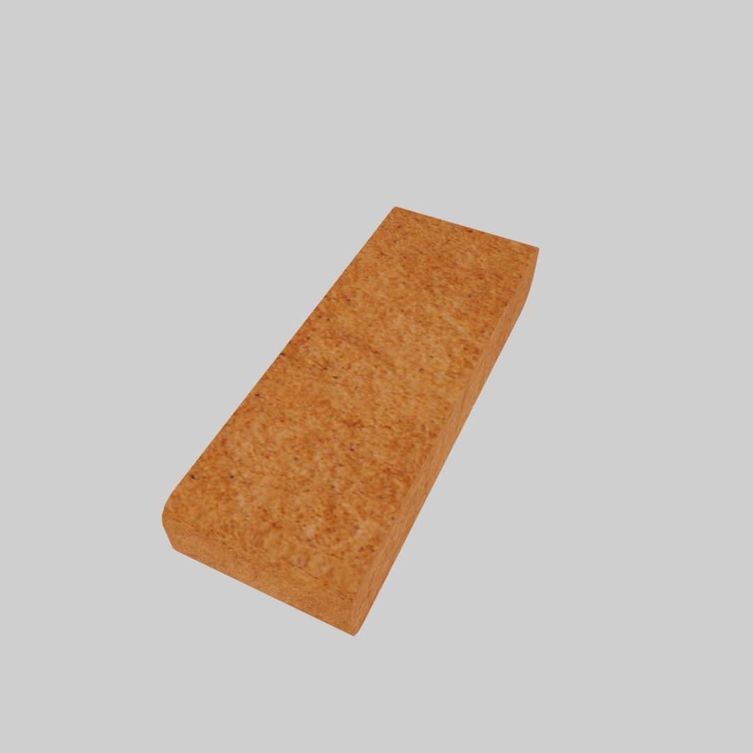 Biscuit bar Low-poly 3D model_5