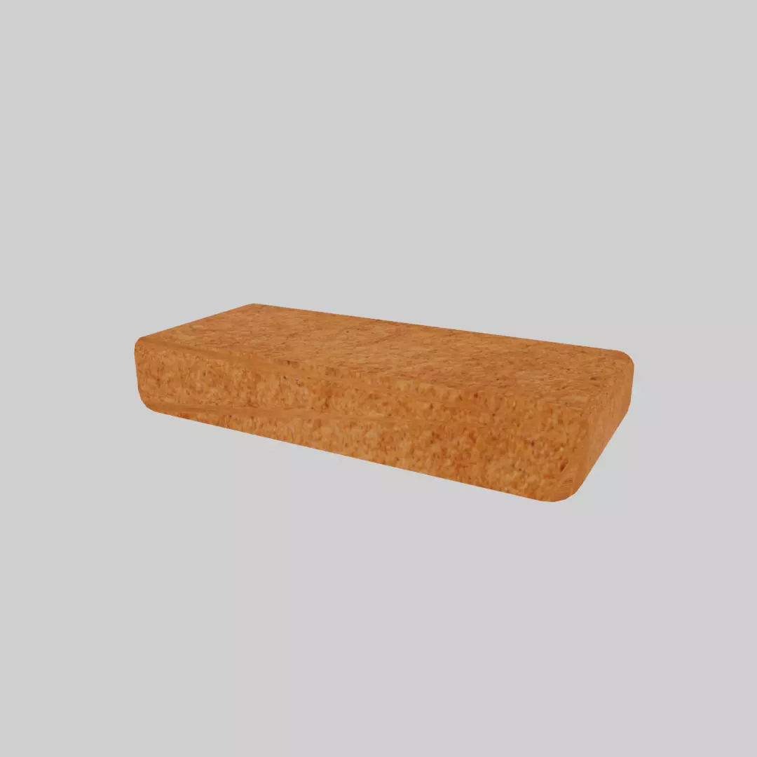 Biscuit bar Low-poly 3D model_0