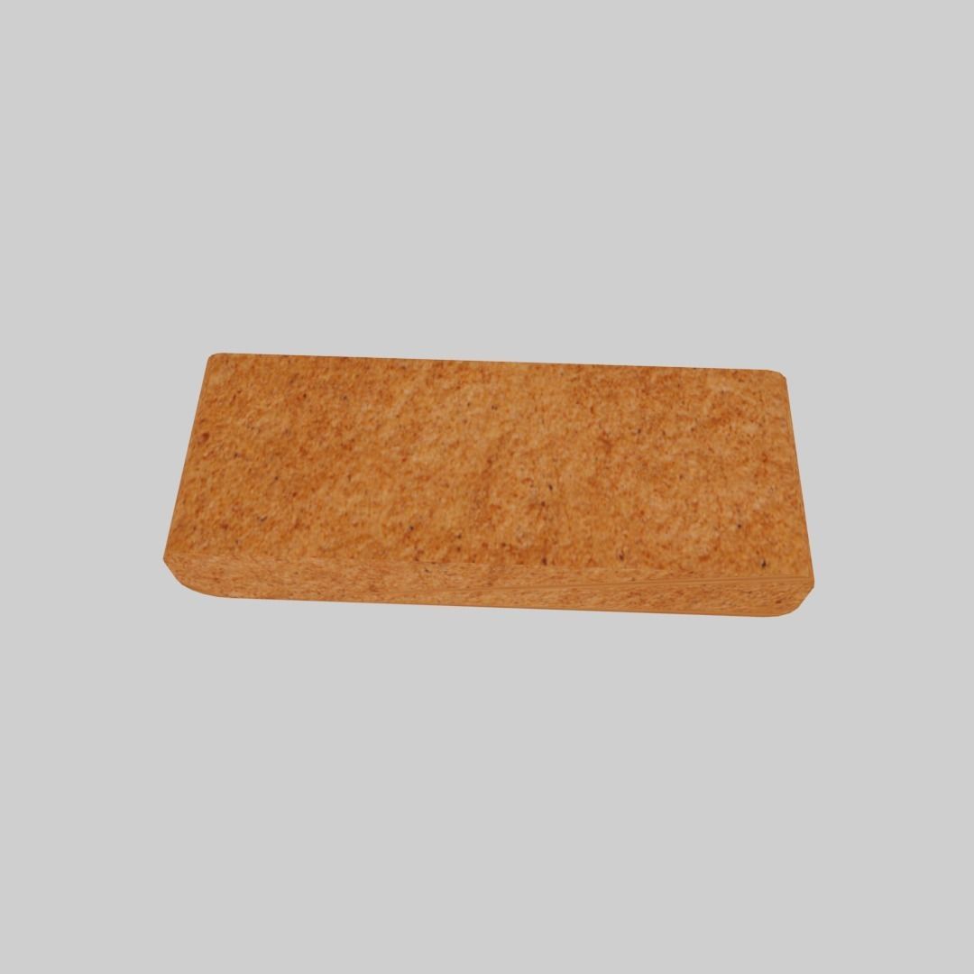 Biscuit bar Low-poly 3D model_7