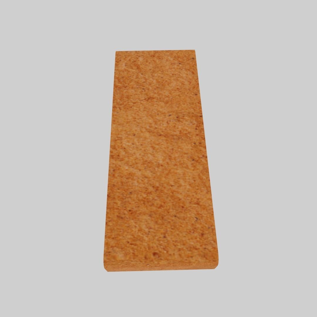 Biscuit bar Low-poly 3D model_2