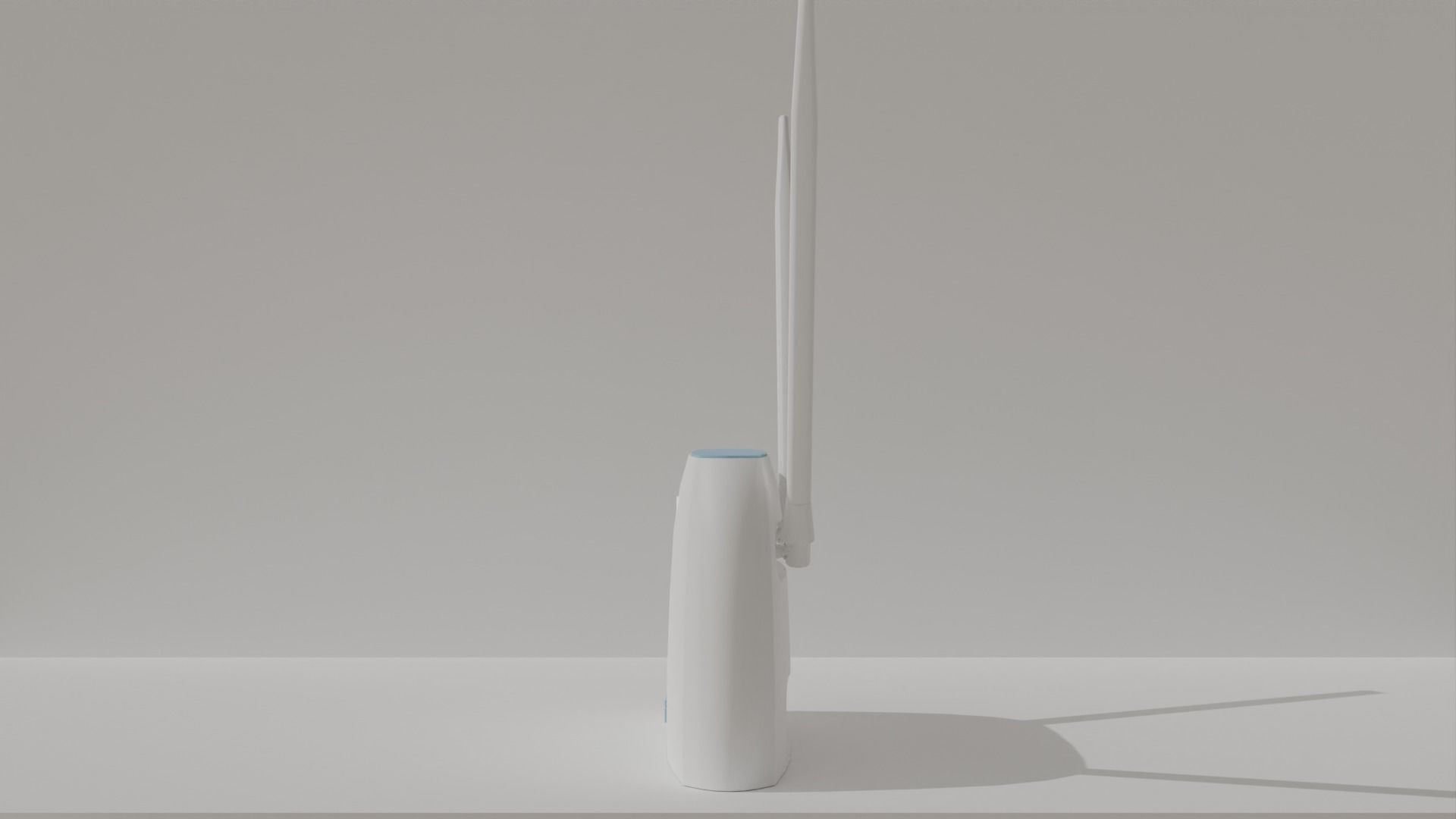 White Minimalistic Wi-Fi Modem Create Stylish 3D Environments Low-poly 3D model_20