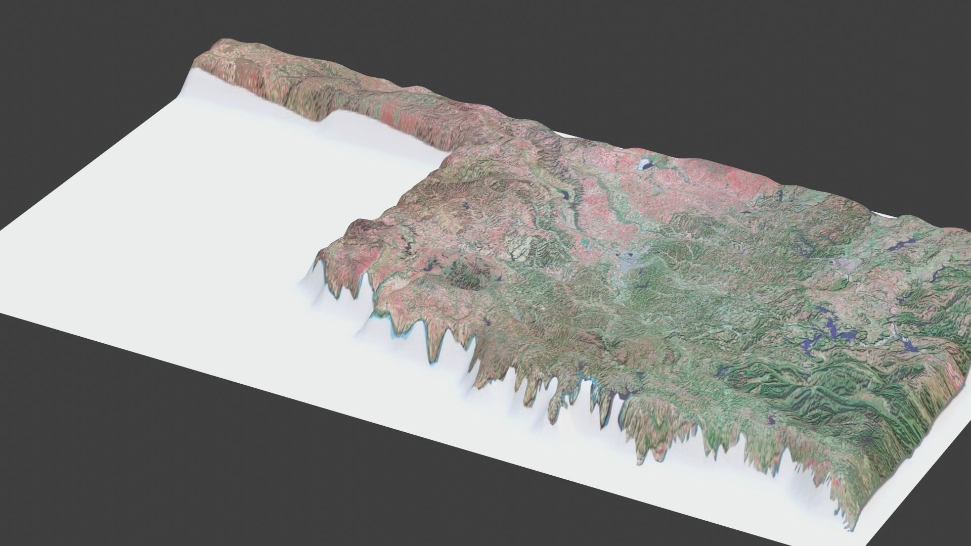 Oklahoma State Low-poly 3D model_5