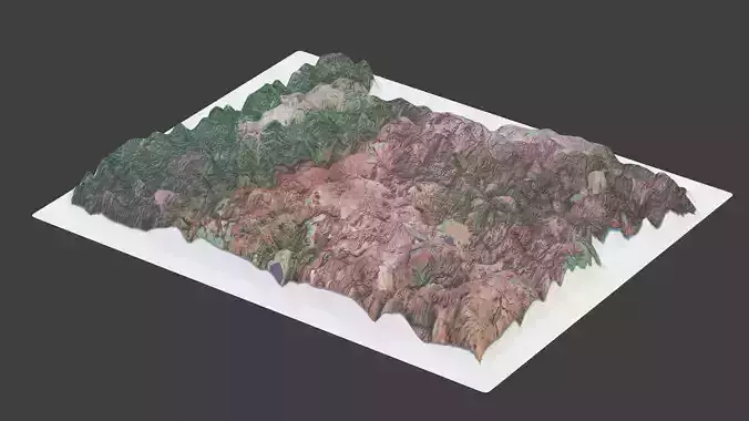 Oregon State Low-poly 3D model