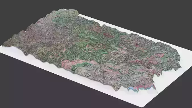 Pennsylvania State Low-poly 3D model