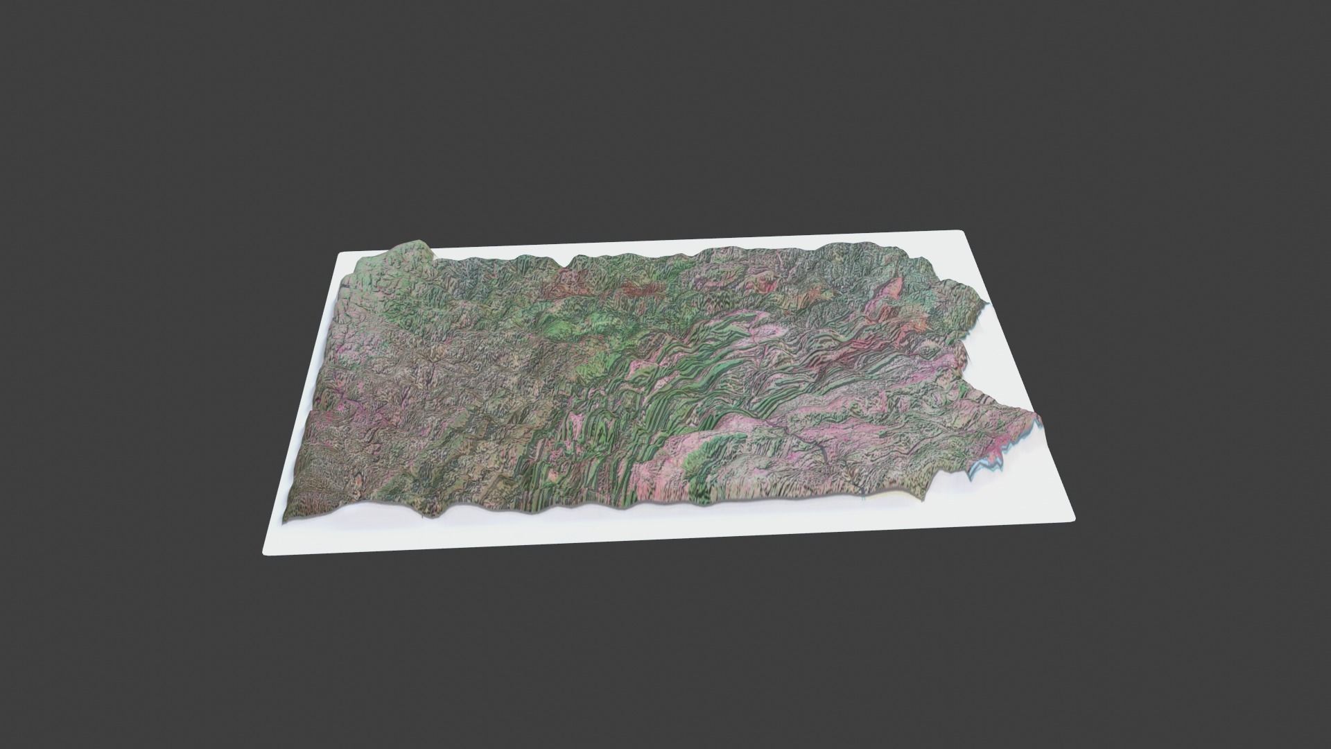 Pennsylvania State Low-poly 3D model_1