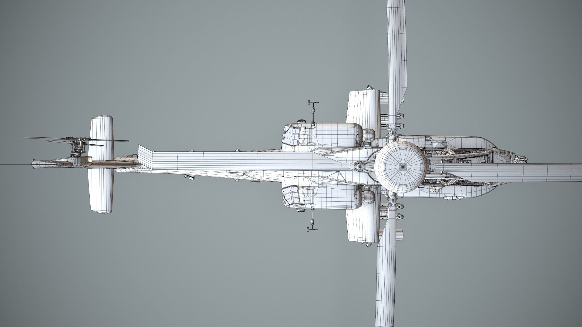 Apache AH-64E Qatar Emiri Air Force Static Low-poly 3D model_27