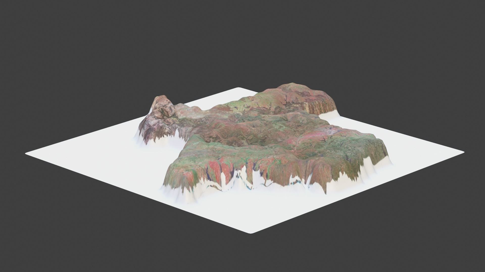 Texas State Low-poly 3D model_7